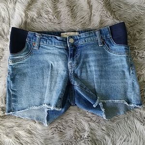 Gap maternity jean shorts.